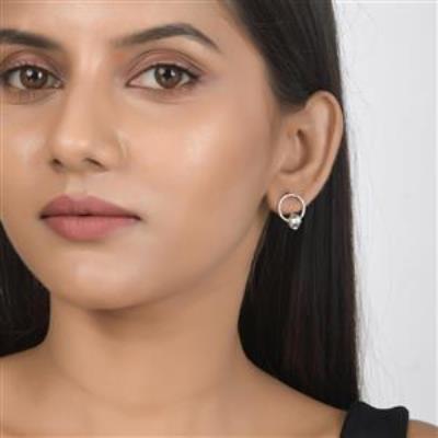 Herkimer Diamond Rough Earring Wholesale Silver Wholesale Jewelry | Akrati Jewels Inc